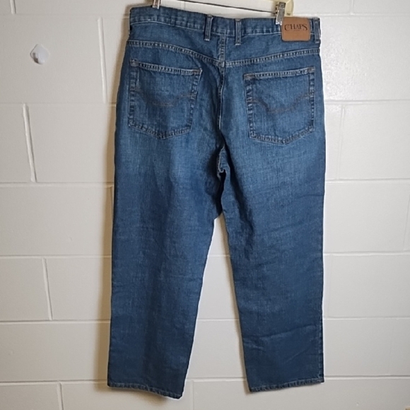 Chaps Blue Relaxed Fit Denim Jeans Everyday Comfort - Picture 13 of 13